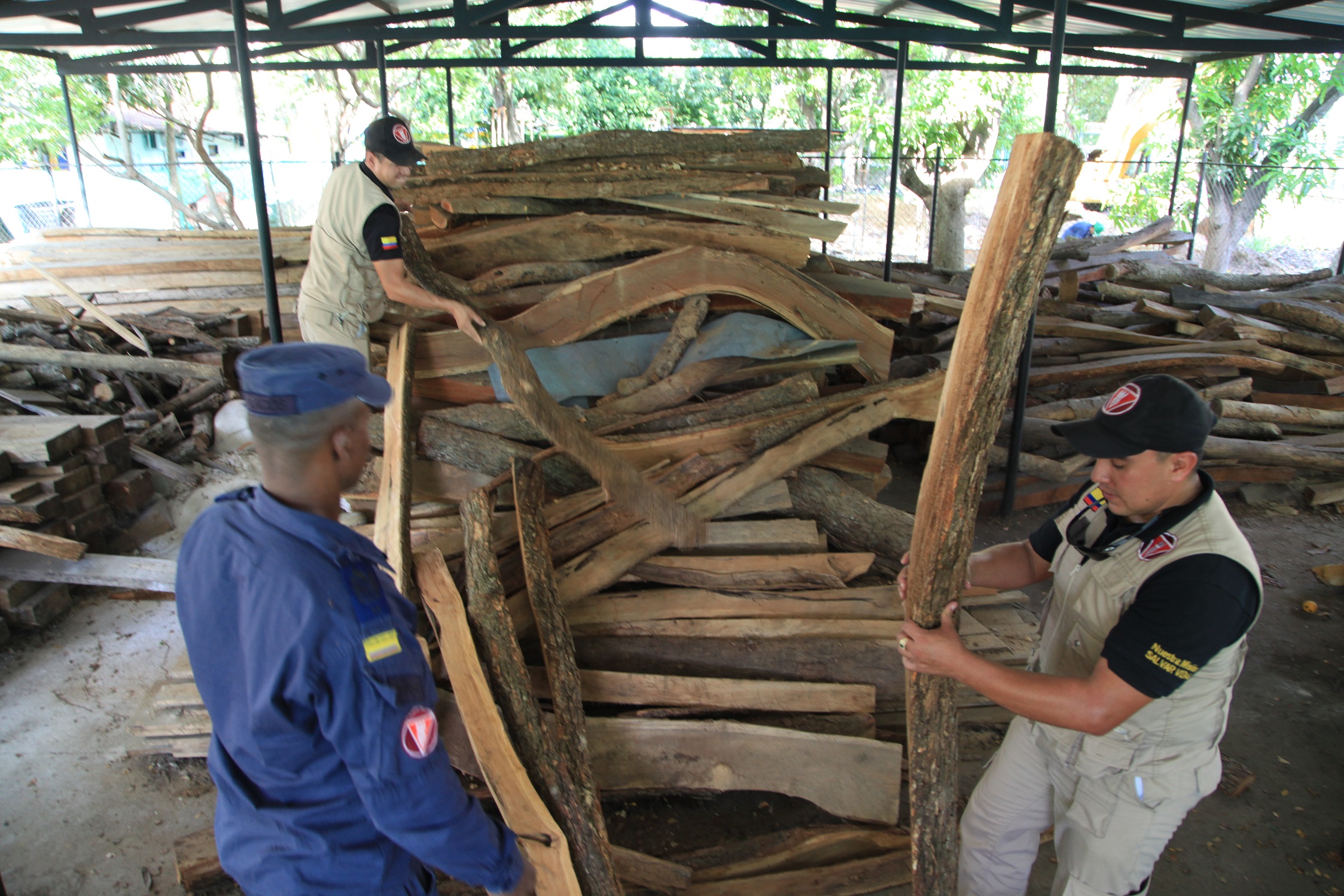 Madera ilegal decomisada por la CAM es utilizada para desmando humanitario 5